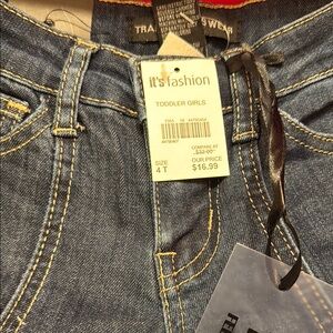 Toddler Girls' Blue Jeans